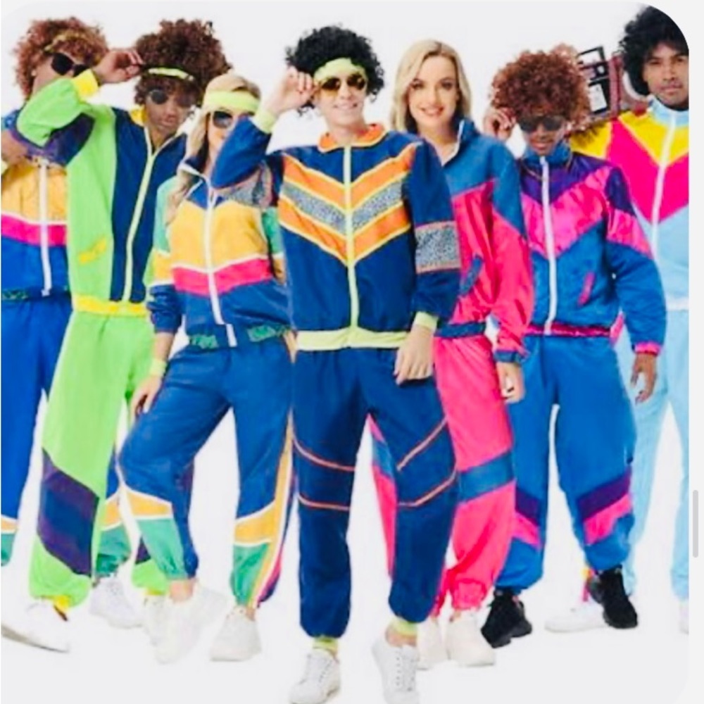 Vintage 💙 1980’s Windbreaker Coat Blue Ski Colorful Windbreaker Jacket Columbia